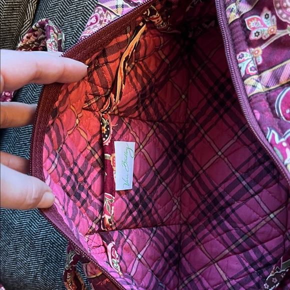 Vera Bradley Women's Burgundy  Travel Bag - Picture 7 of 13